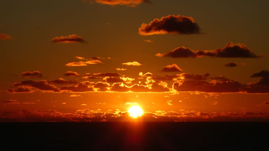 caribbean, sun, mood, sunset, nature, sky, scenics - nature HD wallpaper