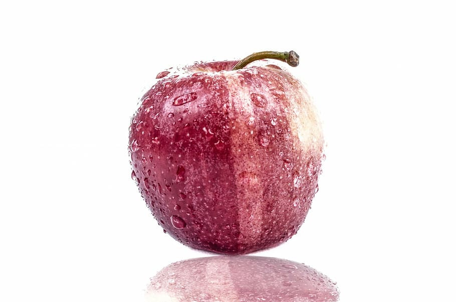 white, background, red, one, isolated, vegetarian, natural HD wallpaper