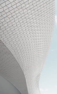 worm's eye view photography of glass building, white building structure during daytime HD wallpaper