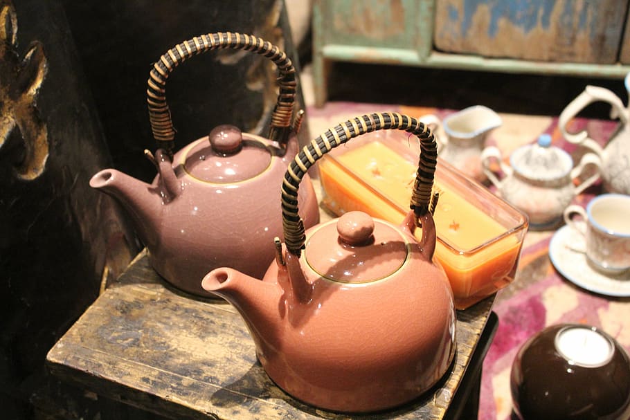teapot, kettle, tea set, ceramics, container, indoors, no people HD wallpaper
