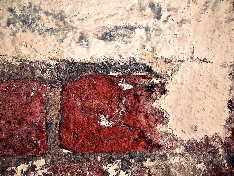 photo of gray pavement, wall, brick, bricks, red, masonry, facade HD wallpaper