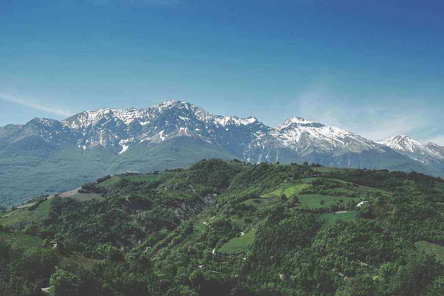 landscape photography of mountain, mountains photography, distant HD wallpaper