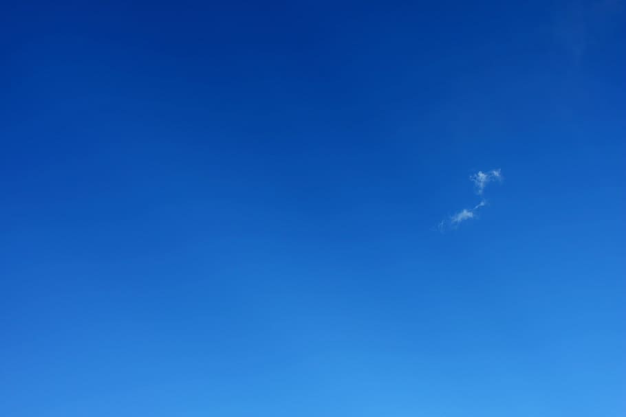 Sky, Cloud, Solo, only, blue, flying, day, nature, clear sky, HD wallpaper