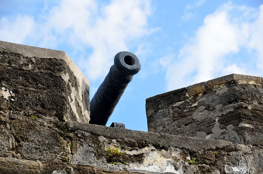 Cannon, Fortress, Castle, Old, Fort, architecture, gun, history, HD wallpaper