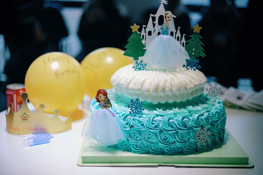Sophia the First cake, Sofia The First cake, balloons, princess, HD wallpaper