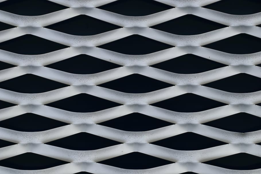 expanded metal, facade, building, architecture, house facade HD wallpaper