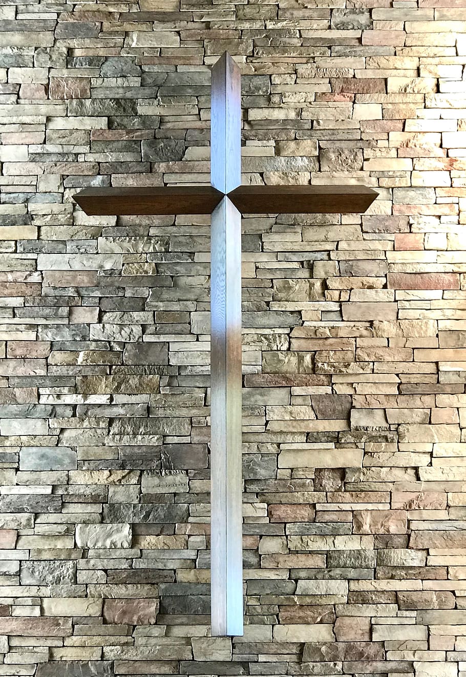 Cross, Stone, Wall, Christian, brick wall, no people, religion HD wallpaper