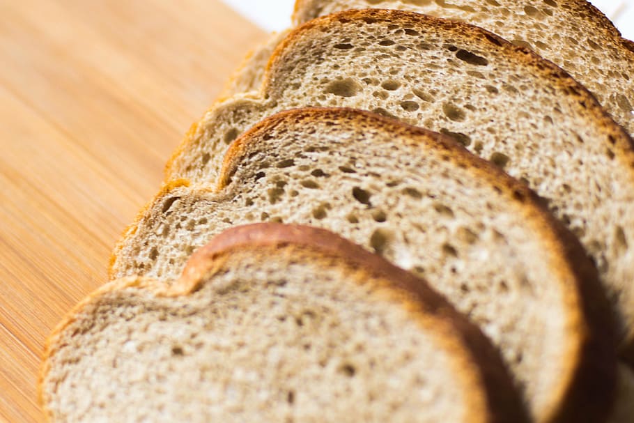 bread, slice, food, wheat, fresh, crust, lunch, baked, natural HD wallpaper
