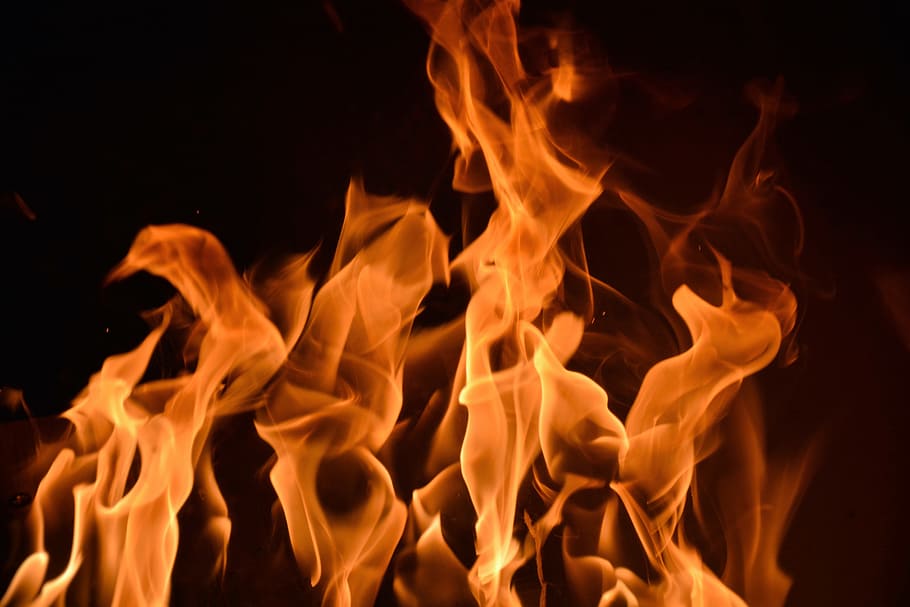 Fire, Flames, Burning, Element, Hot, fire - natural phenomenon HD wallpaper