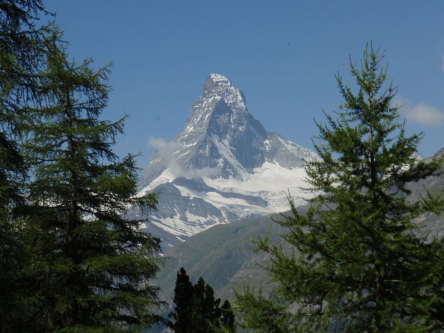 matterhorn, valais, switzerland, zermatt, alpine, series 4000, HD wallpaper