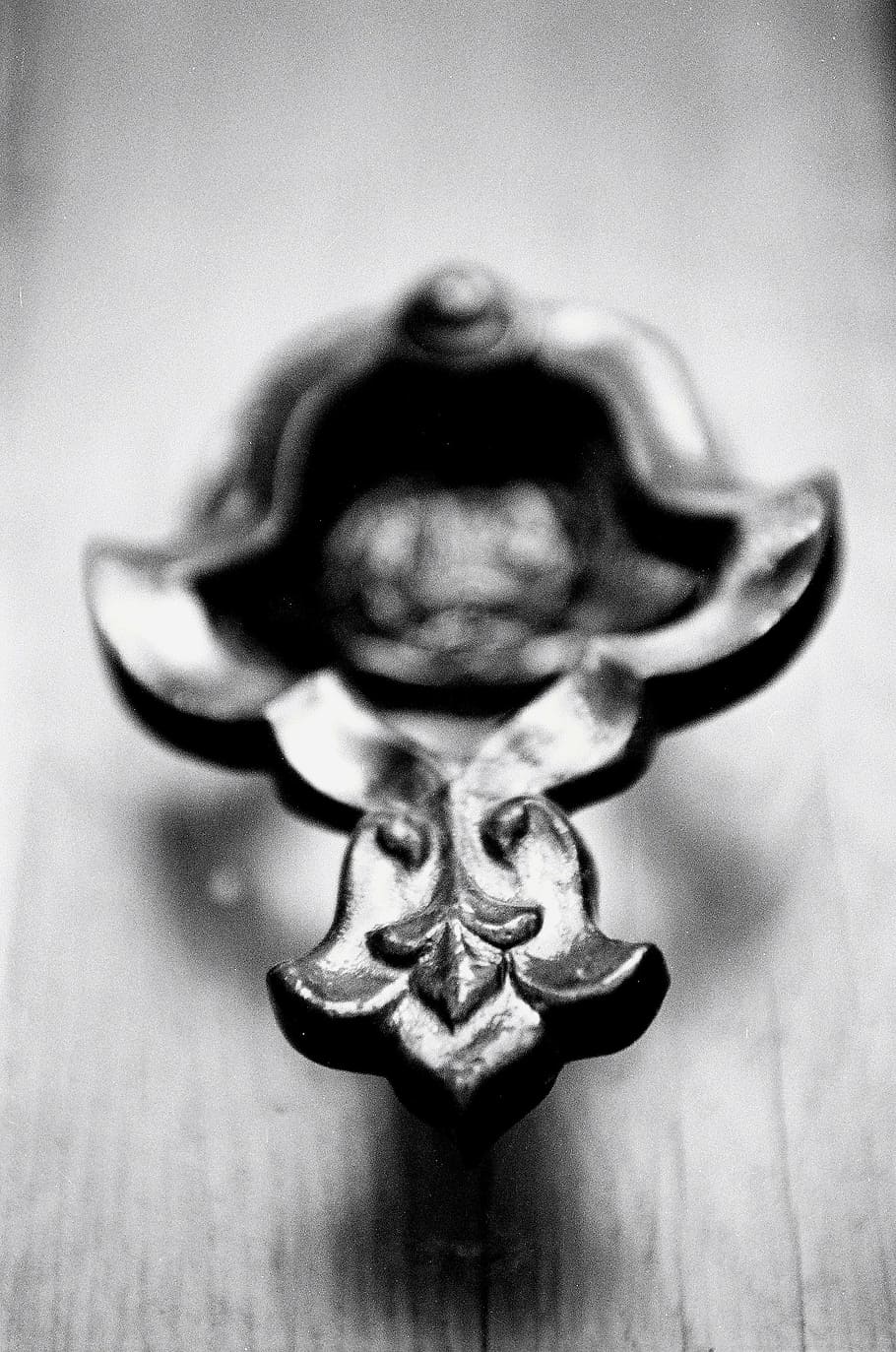 knob, door, old, date, macro, metal, black And White, antique HD wallpaper