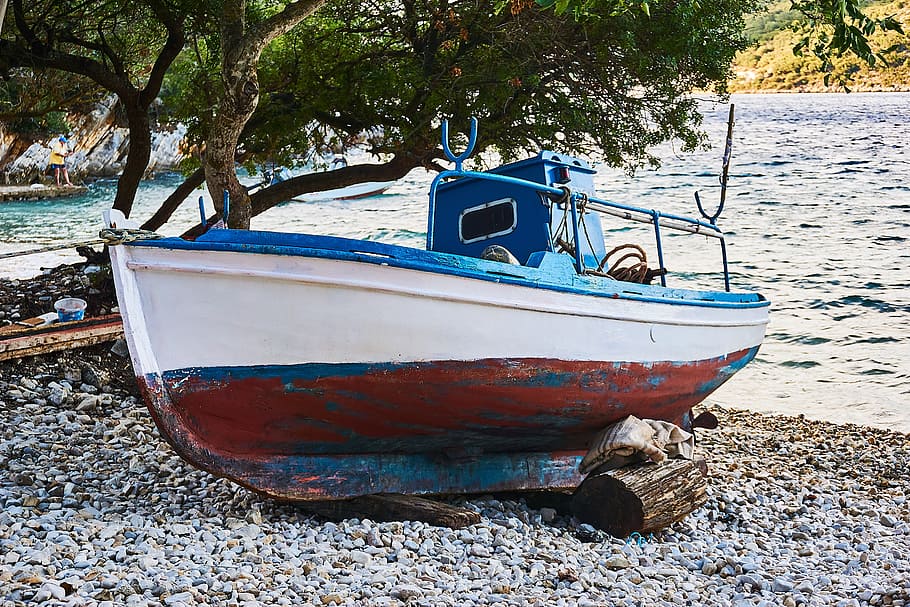 greece, ithaca, island, mediterranean, greek island, village HD wallpaper