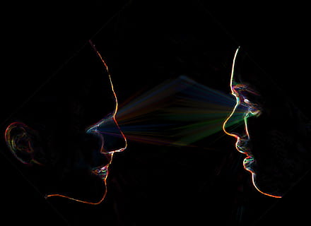 illustration of man and woman, pair, love, affection, feeling HD wallpaper