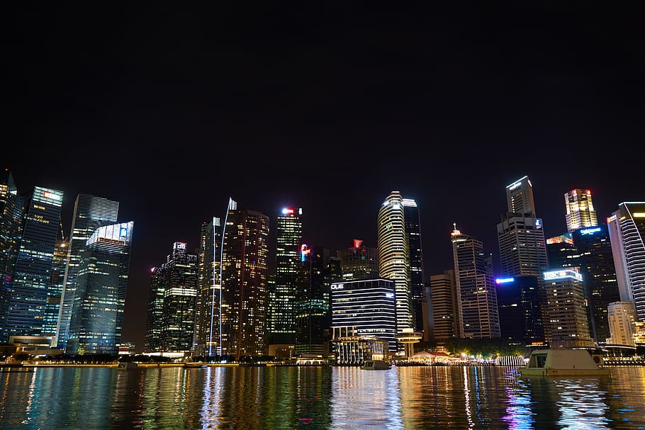 Singapore, City, Skyscraper, Travel, architecture, asian, beautiful, HD wallpaper