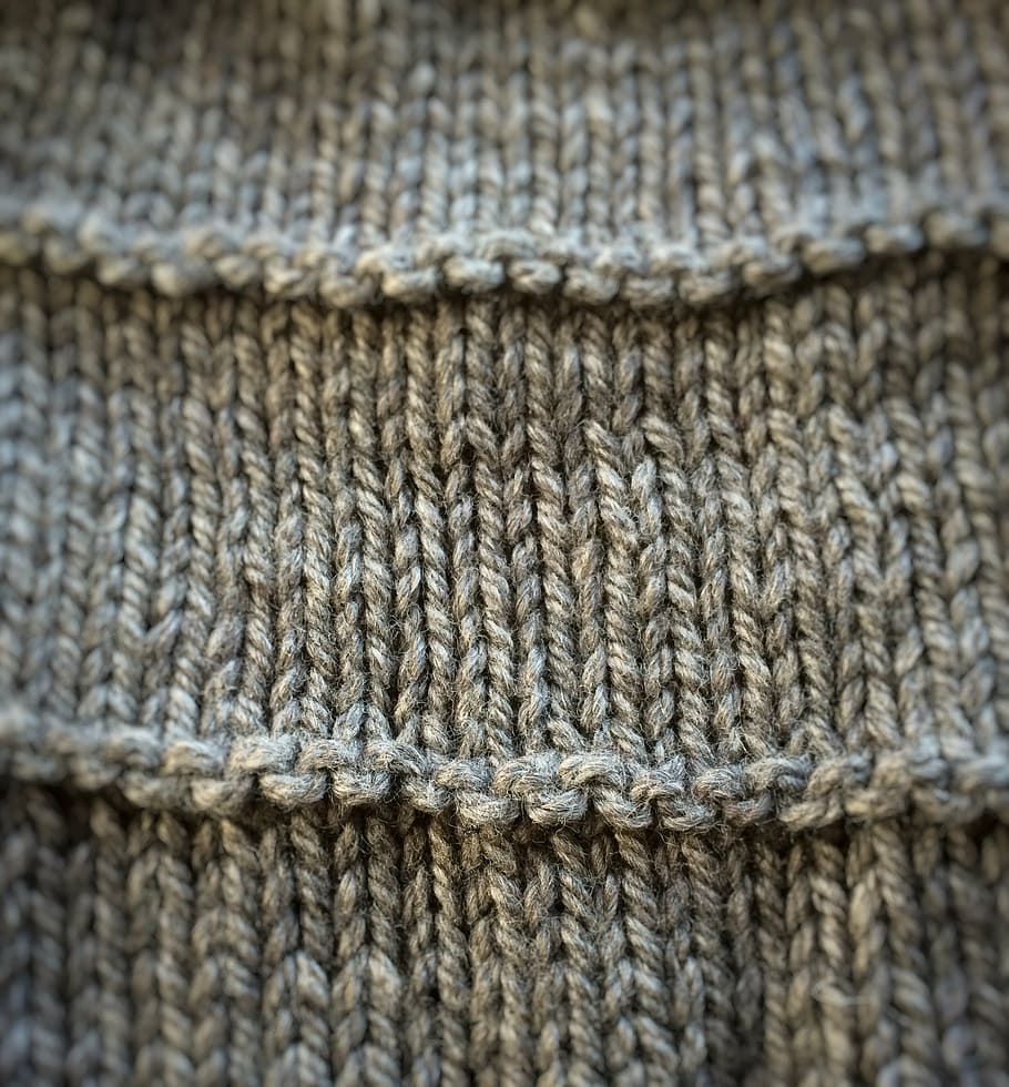 knitting, knit, fabric, wool, stockinette, background, garter, HD wallpaper