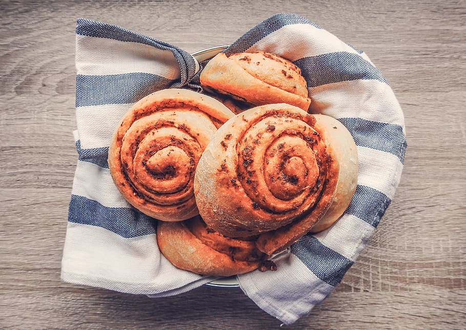 brown pastries on textile, Bowl, Home, Kitchen, Bake, Towel HD wallpaper