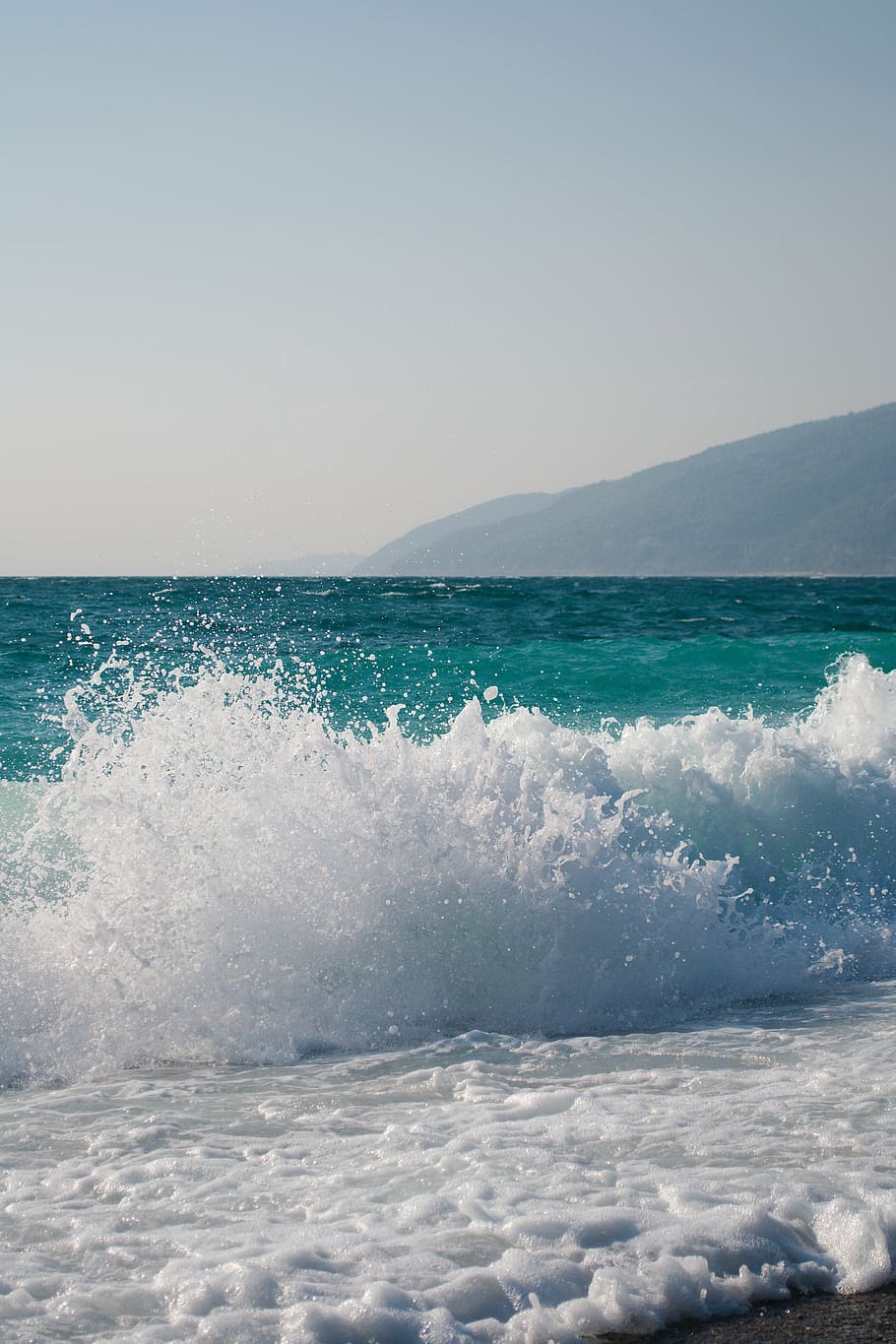 abkhazia, sea, wave, water, motion, sky, scenics - nature, sport HD wallpaper