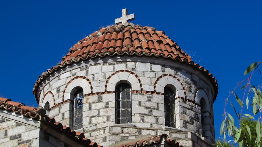 ayia triada, church, orthodox, architecture, religion, dome, HD wallpaper