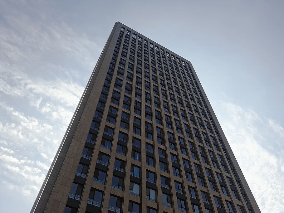 building, skyscraper, high, low angle view, building exterior HD wallpaper