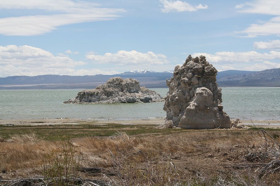 Usa, California, Monolake, landscape, sky, nature, scenics HD wallpaper