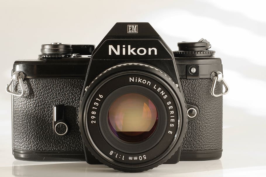 camera, analog, nikon, old, film, vintage, hipster, studio HD wallpaper