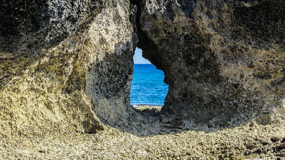 Cyprus, Cavo, Rock, Window, Sea, cavo greko, nature, beach HD wallpaper