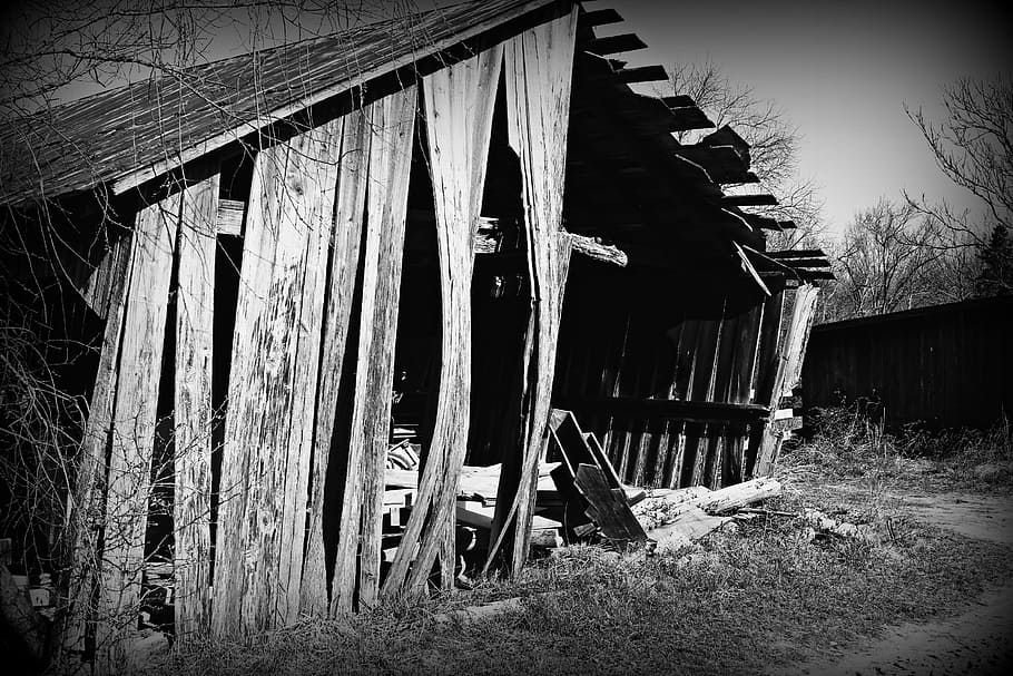 stable, old, building, rural, farm, wooden, nature, architecture HD wallpaper