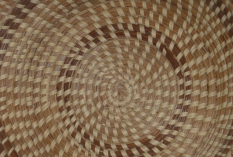 basket, weave, concentric, zen, circle, pattern, backgrounds HD wallpaper