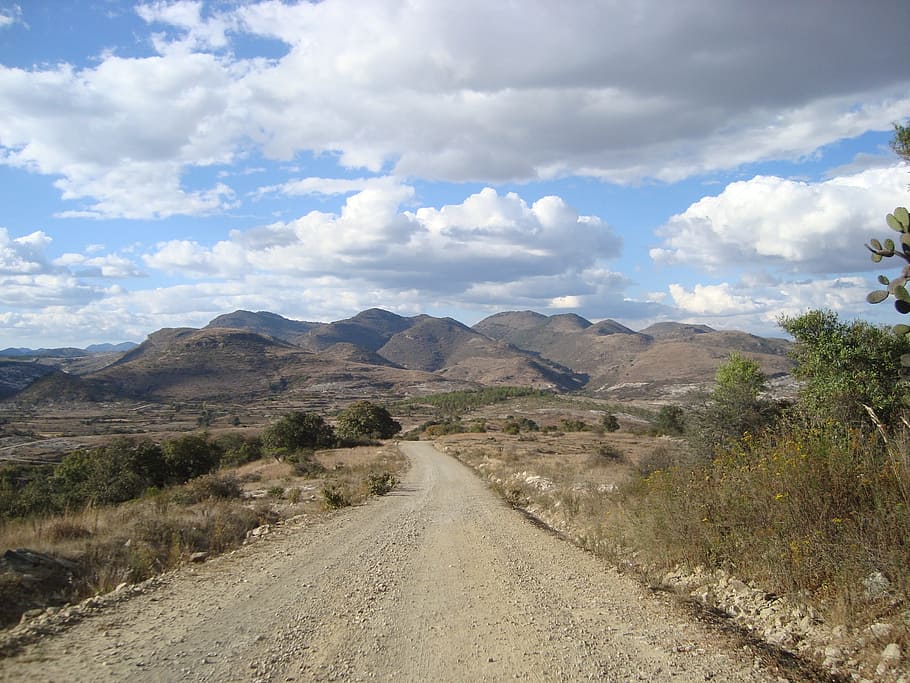path, earth, clouds, sky, mountain, cloud - sky, road, landscape HD wallpaper