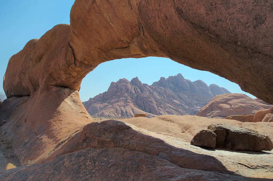 spitzkoppe, namibia, rock arch, beauty in nature, rock formation HD wallpaper