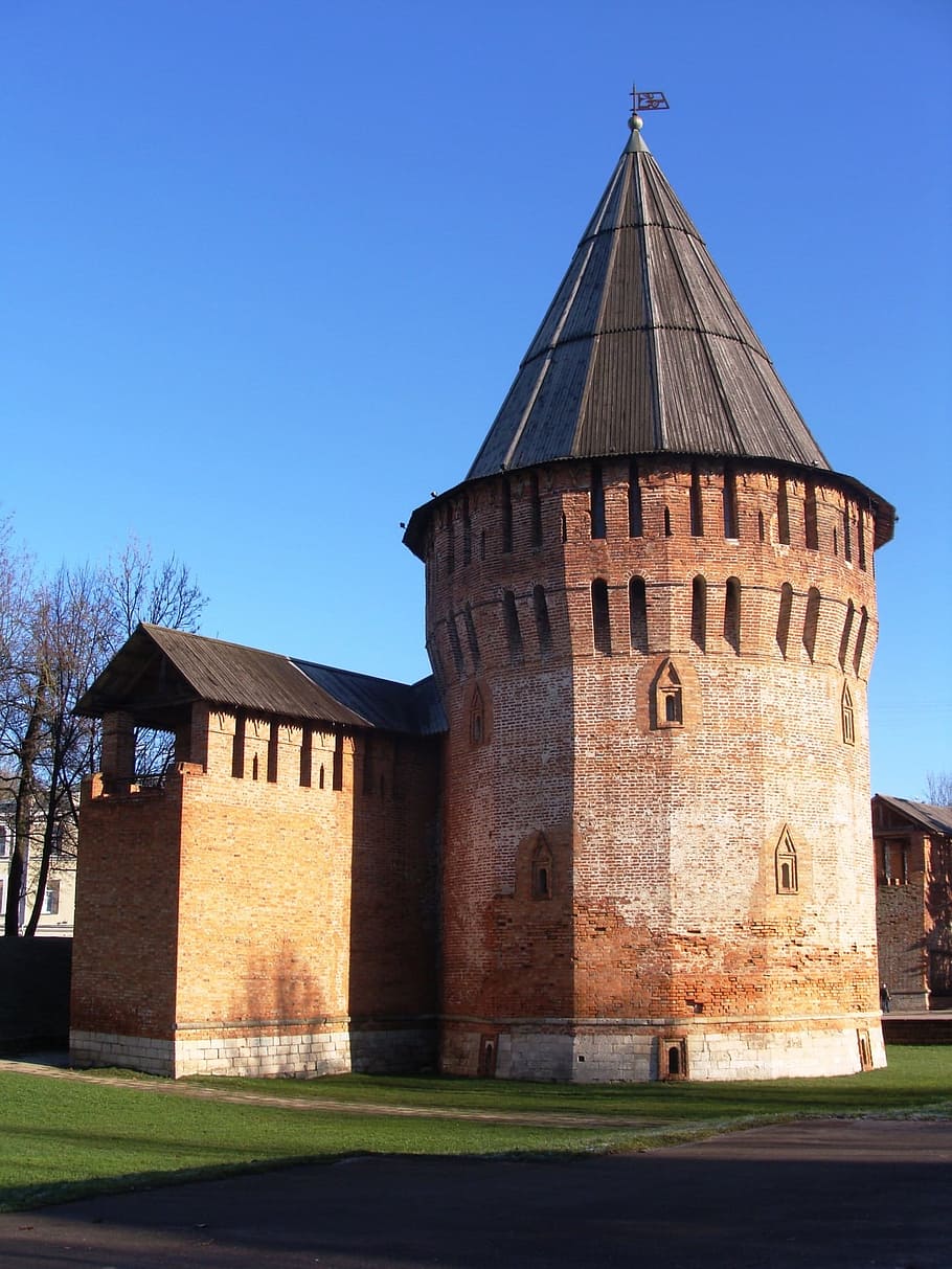 Tower, Fortress, Wall, Smolensk, astronira, photo, outdoors