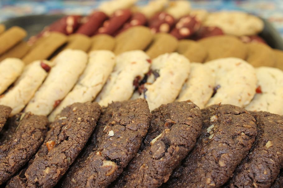 Cookies, Dessert, Sugar, food, gourmet, snack, sweet Food, baked HD wallpaper
