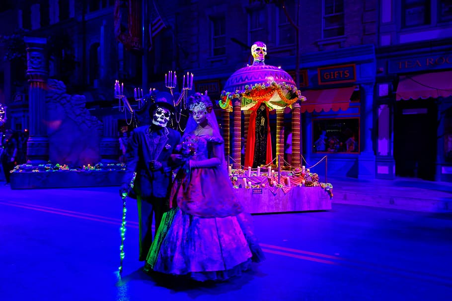 ghost, couples, partner, singapore, night, illuminated, architecture HD wallpaper