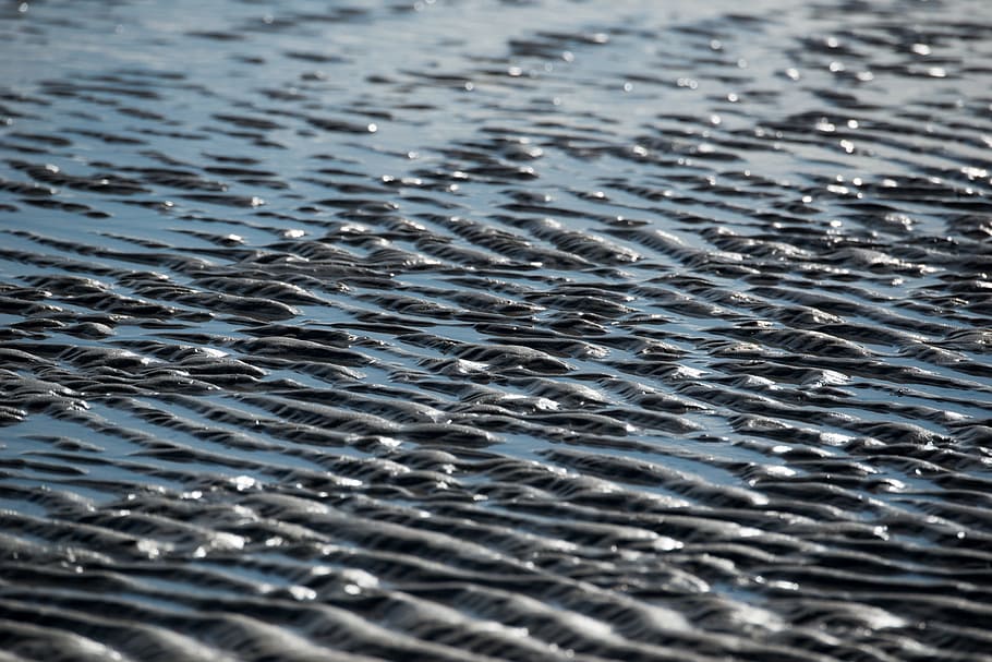 Beach, Sand, Sand, Sea, Sea, Form, Structure, Water, wave, sand beach HD wallpaper