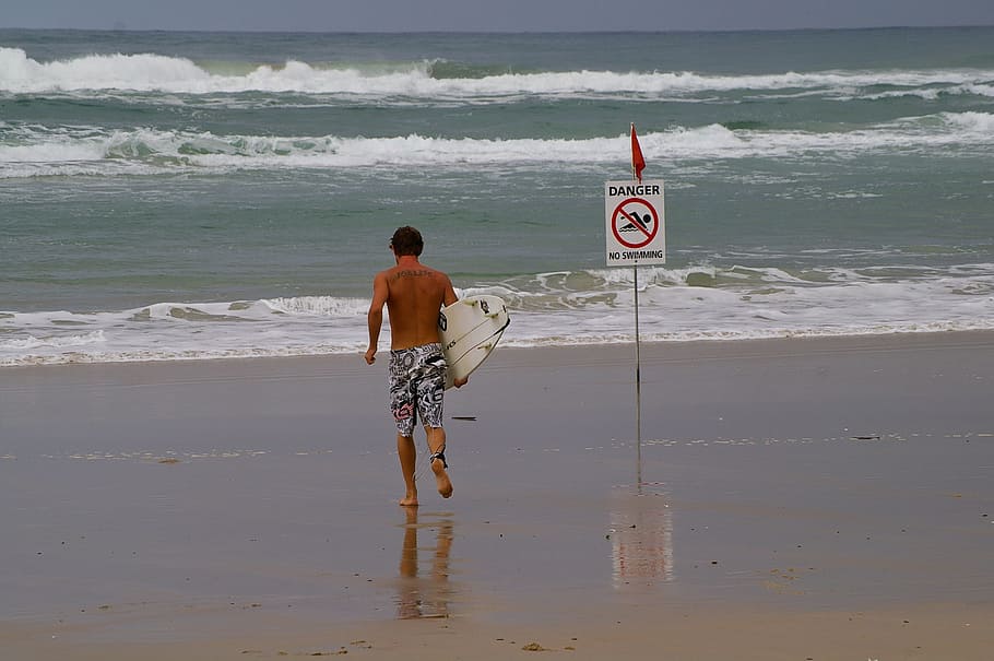 Beach, Surfer, Board, Sport, Fun, boy, holiday, sea, sand, gold coast HD wallpaper