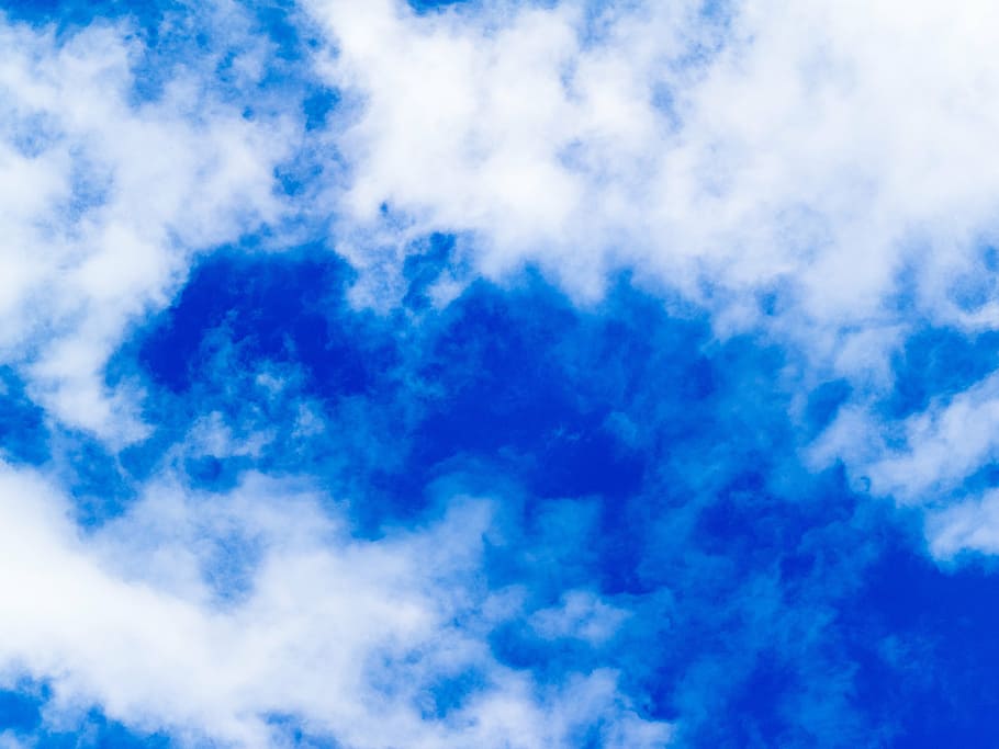 sky, clouds, blue, white, clouds form, cloud - sky, cloudscape HD wallpaper