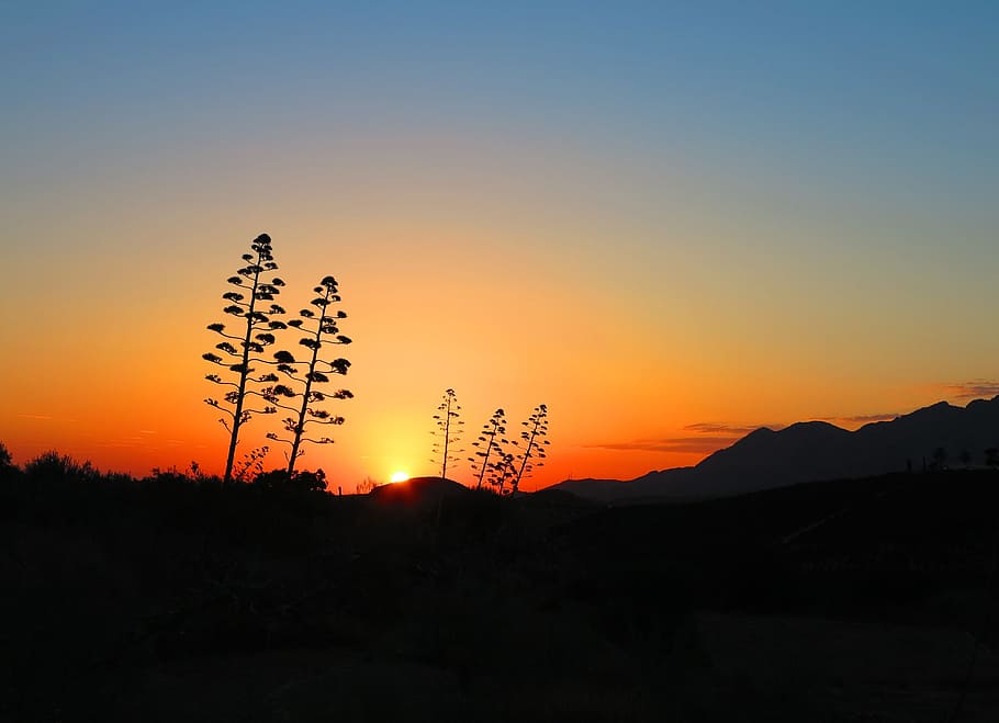 sunrise, spain, sky, landscape, mediterranean, natural, spanish HD wallpaper