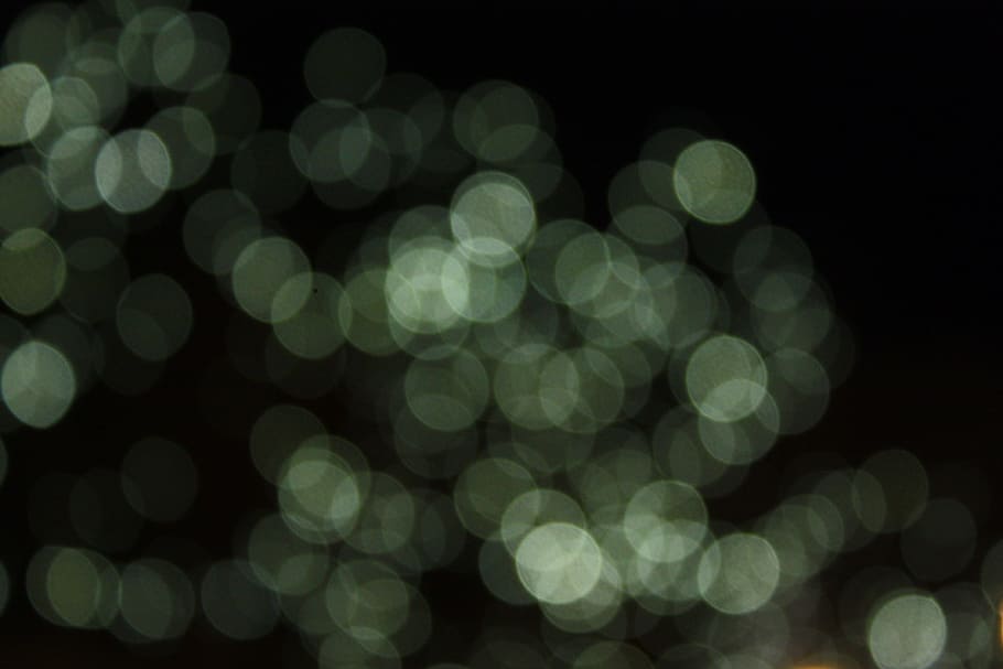 blur, lights, dark, black, defocused, illuminated, circle, night HD wallpaper