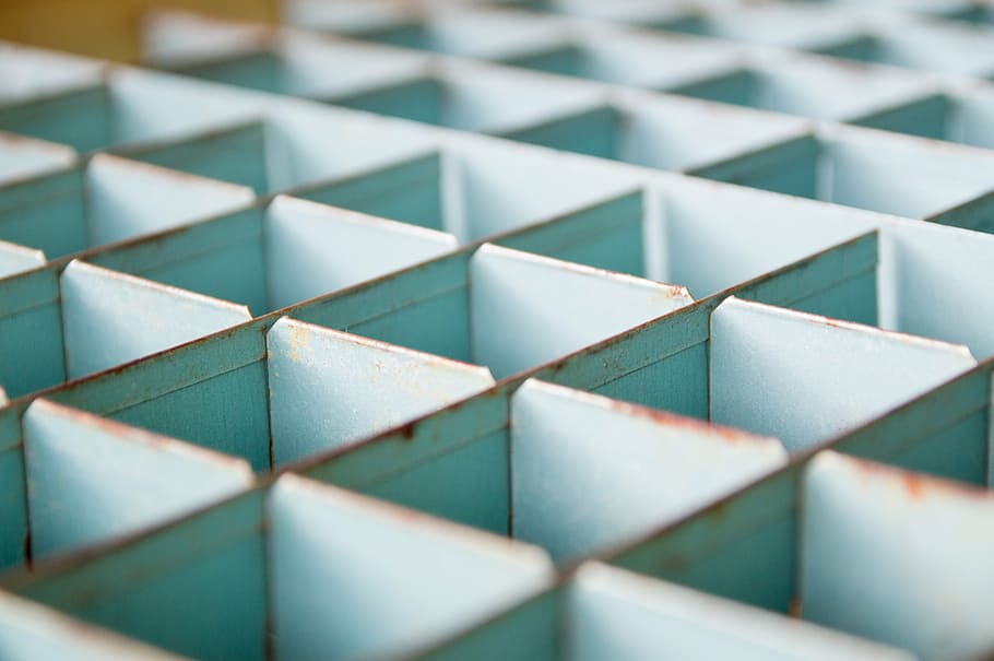 blue steel crate, storage, sort, sorting, container, pattern HD wallpaper