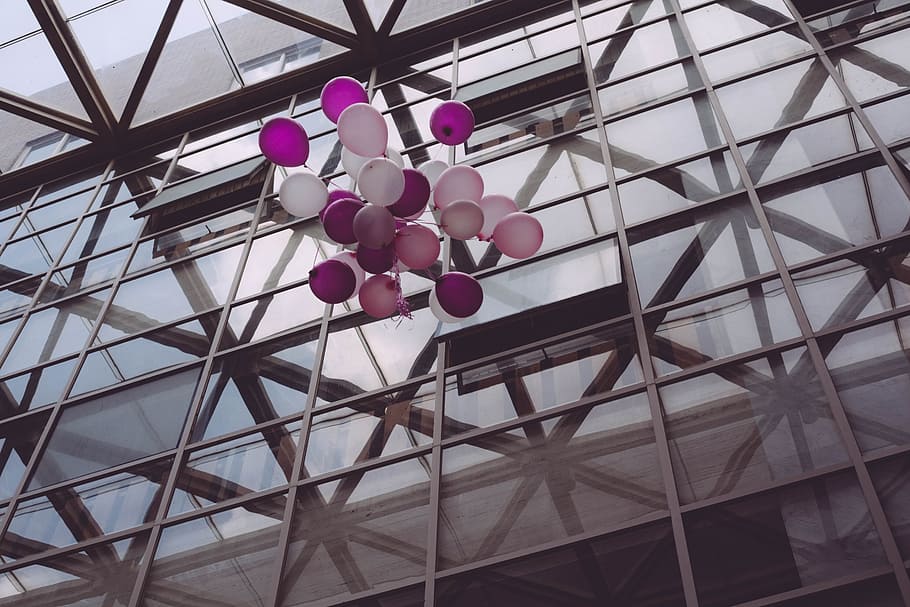 Balloon, Free, Glass, Beautiful, architecture, built Structure HD wallpaper