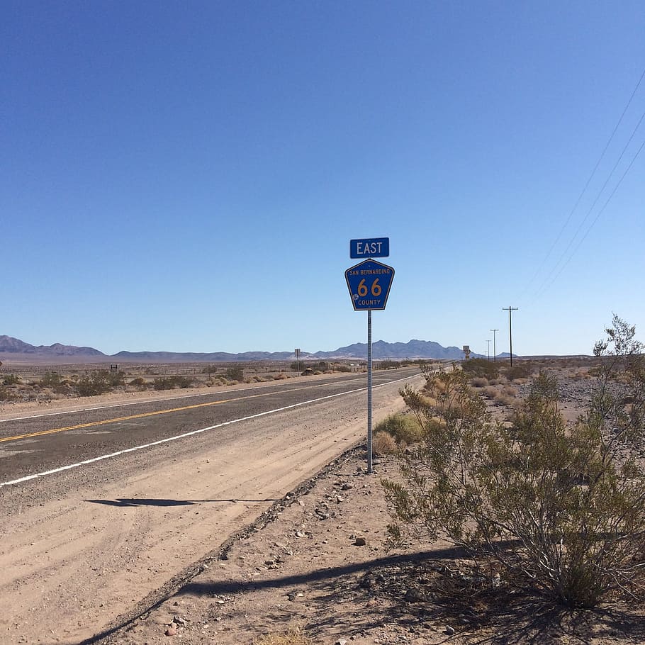 Online crop | HD wallpaper: Road, Route, Route 66, Paths, desert ...