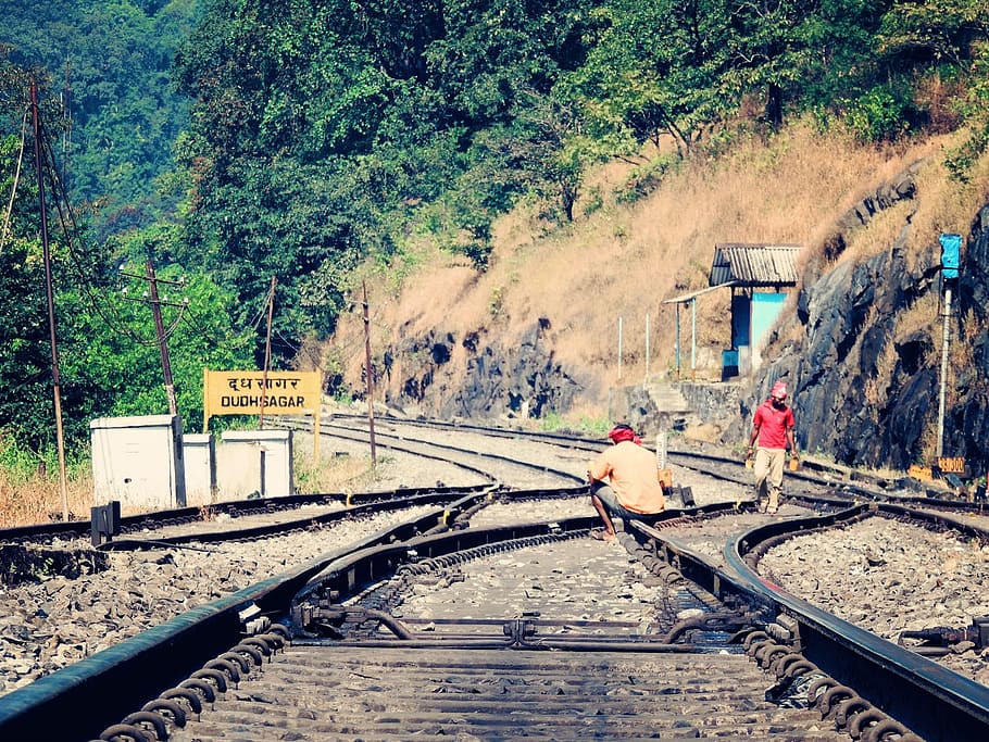 Tracks, Railways, Train, Railroad, transport, rails, transportation HD wallpaper