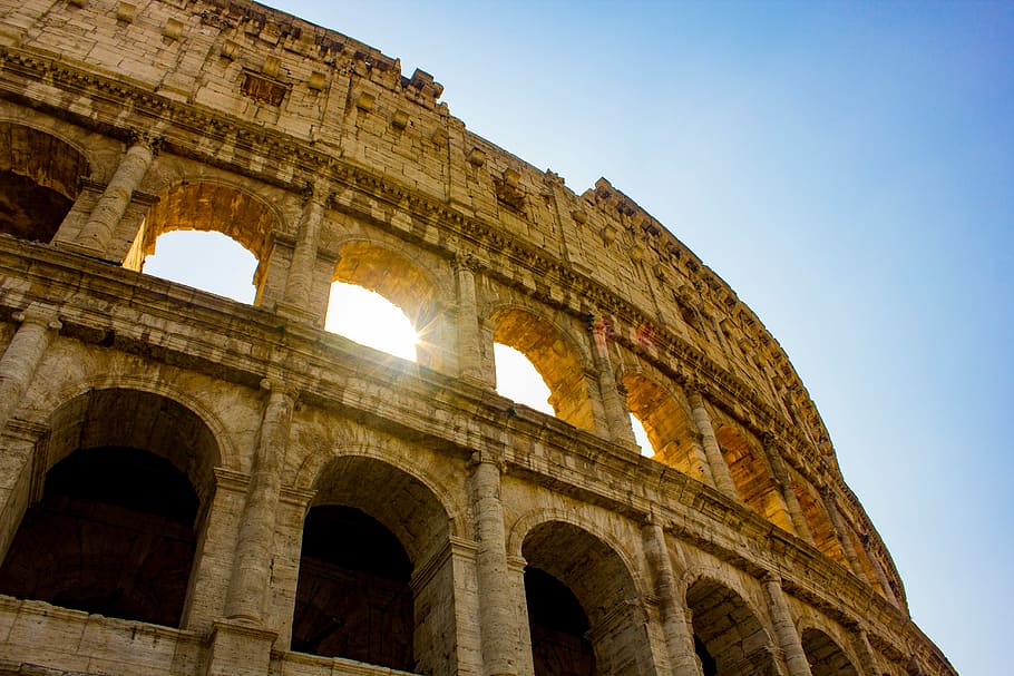 The Coliseum, Rome Italy, building, architecture, old, structure HD wallpaper