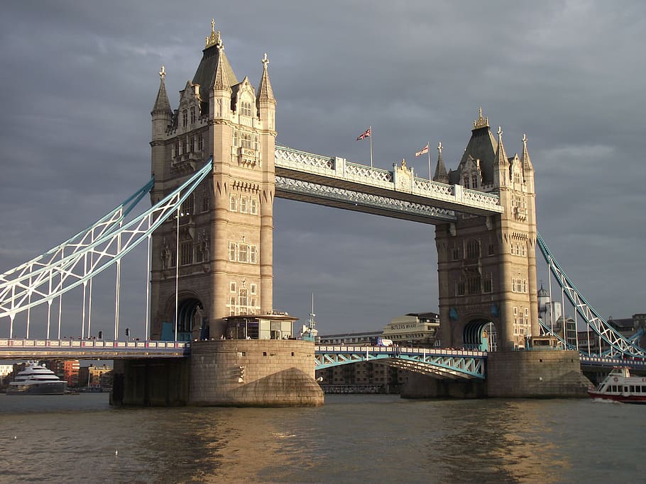 Tower Bridge London, England, monument, thames, river, landmark HD wallpaper
