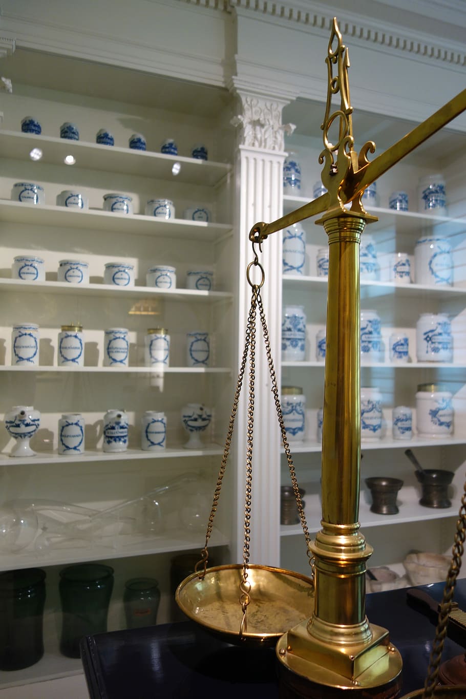 Pharmacy, Balance, Counter, weight scale, law, indoors, justice - concept HD wallpaper