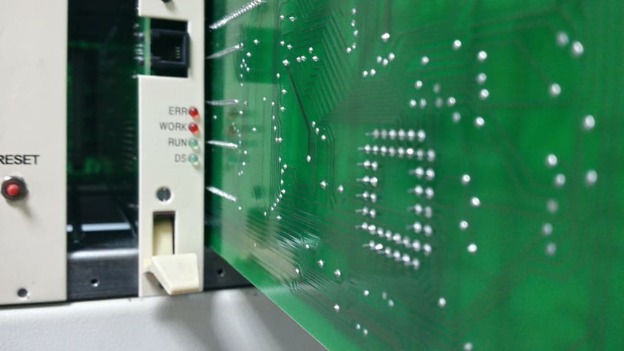 telephony, electronics, technology, green, server, business HD wallpaper