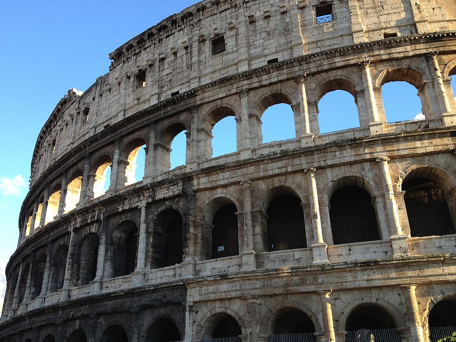 rome, coliseum, ancient, architecture, arena, landmark, italy HD wallpaper
