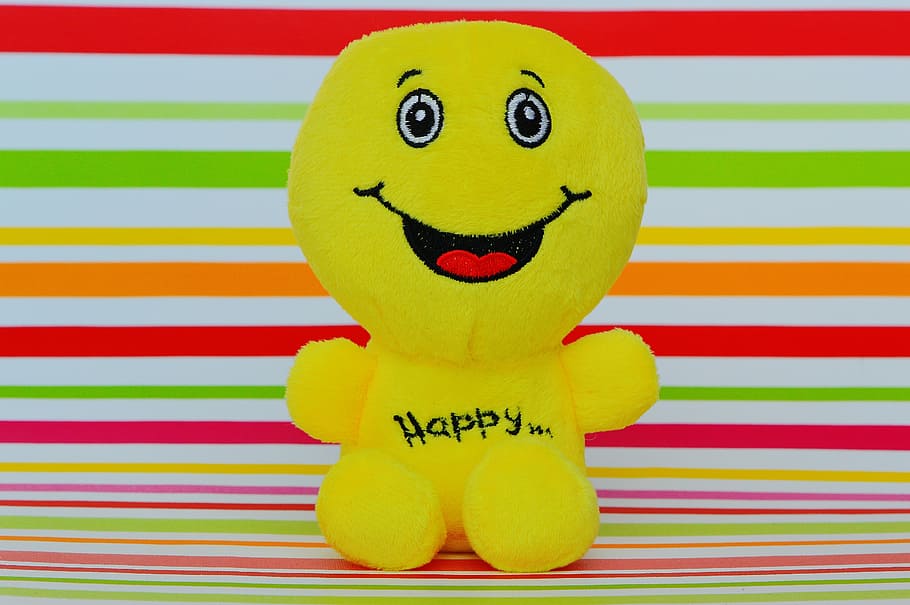 Smiley, Laugh, Emoticon, Emotion, funny, yellow, green, cheerful HD wallpaper
