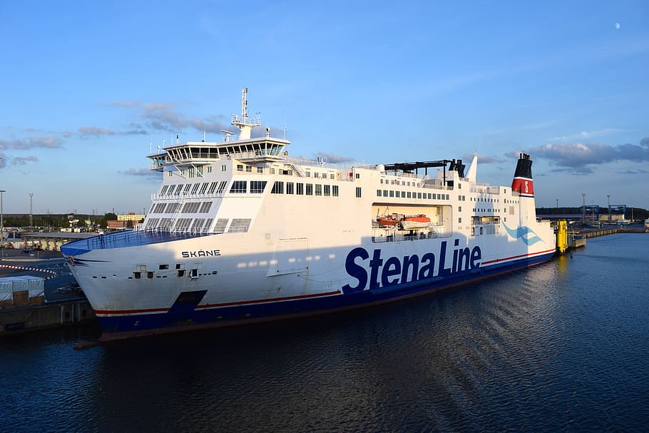 ship, ferry, baltic sea, lake, passenger ship, travel, holiday HD wallpaper