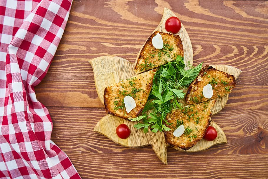 pastry slices on table, bread, breakfast, fried, baked, fresh HD wallpaper